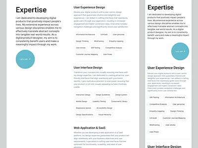 Expertise page | Portfolio website accessibilitydesign css designinnovation digitaltypography dmitry sergushkin expertise fontdesign mobile portfolio responsive responsivedesign responsiveweb sergushkin typedesign typeface typography typographydesign typographyinspiration web page webflow