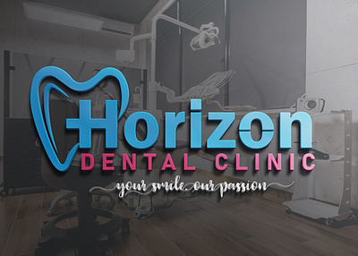 Horizon Dental Clinic Logo Design advert branding cliniclogo dental dentalclinic dentallogo design graphic design illustration logo