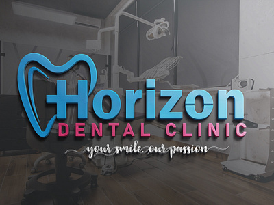 Horizon Dental Clinic Logo Design advert branding cliniclogo dental dentalclinic dentallogo design graphic design illustration logo