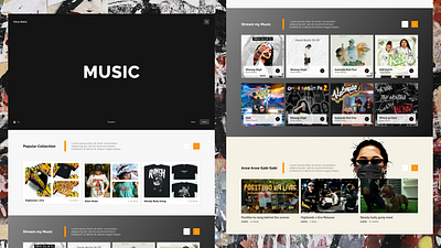 Highminds E-commerce Concept branding e commerce website music ui design web design