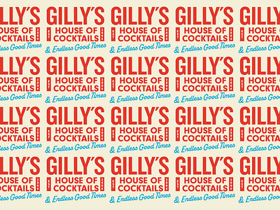 Gilly's House of Cocktails - II bar branding logo san diego