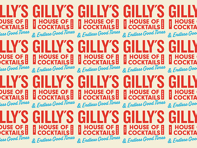 Gilly's House of Cocktails - II bar branding logo san diego