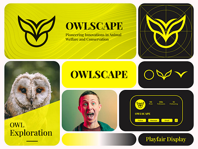 OWLSCAPE | LOGO DESIGN animal logo brand identity brand logo branding creative design graphic design logo logofoillo owlscape