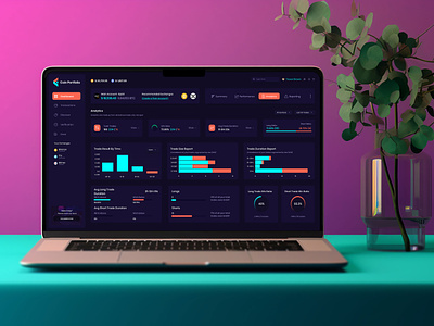 Crypto Portfolio Management & Trading Tracker Admin UI Template admin admin dashboard admin ui charts crypto dashboard dashboard ui finance hyip investment product design saas tracker trading ui ux ui ux design wallet web design web3 website