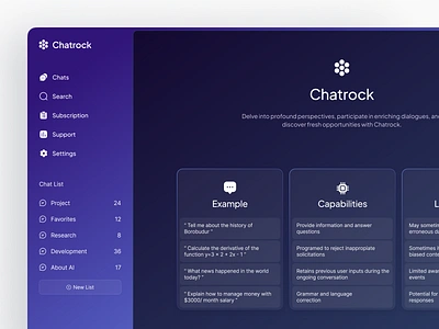 Chatrock - Chat AI Platform ai chat chat ai chat platform chatbot chatbot ai chatbot platform product design