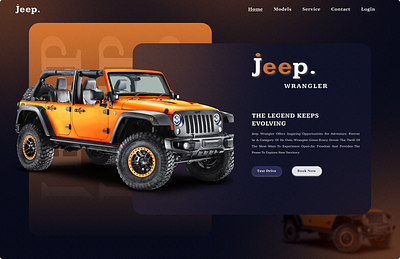 Jeep. Wrangler Conceptual Landing Page branding design figma graphic design landingpage ui uidesign webdesign