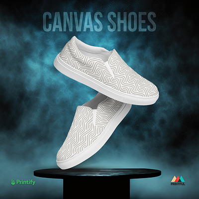 Canvas Shoes Design all over all over print branding brochure canvas canvas design corporate graphic design hoodie illustration logo print polo shirt printful printful design printify shopify shopify store template tshirt ui