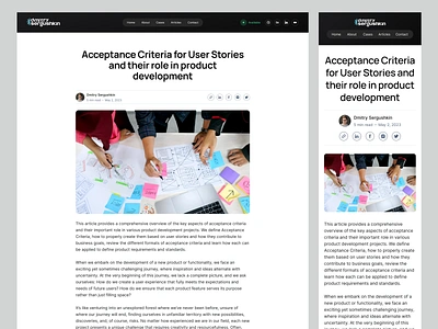 Article page article articledesign articlelayout articlepagedesign contentdesign contentstrategy digitalpublishing editorialdesign header medium readability responsivedesign seo typography uiuxdesign userexperience uxwriting webcontent webdesign webdevelopment