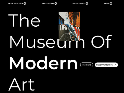 The Museum Of Modern Art | Web Design art design figma graphic design ui uiux user interface ux web design