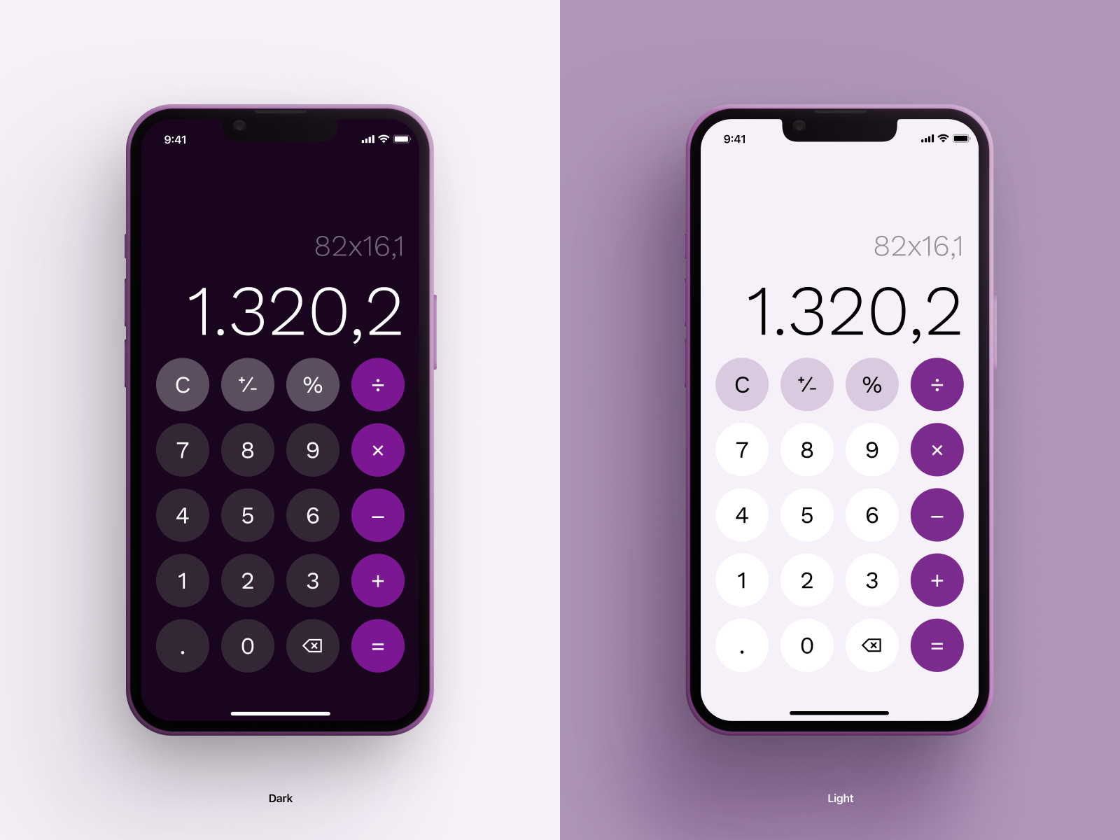 Example of Calculator UI