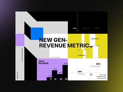 revenue dashboard / minimal layout concept analytics dashboard design metrics motiongraphics ui uiux userexperience userinterfacedesign webdesign