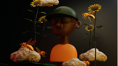 Tyler the Creator- 3D AR Filter 3d 3d assets 3d design augmented reality blender filter render