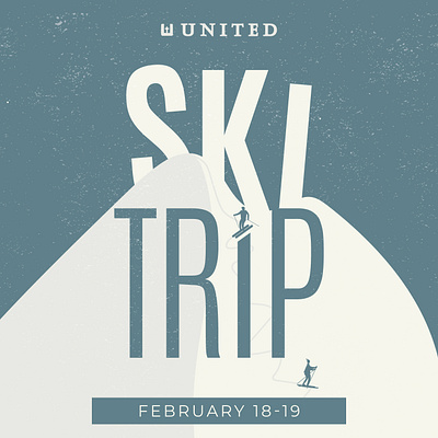 Ski Trip event graphic design typography