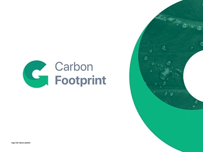 Logo for "Carbon Footprint" concept app arrow brand apperance branding carbon circle energy environment footprint graphic design green grey identity illustration logo pllution reuse symbol typography vector zero emission