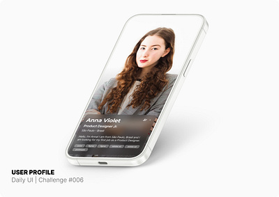#006 | User Profile challenge glassefect product design ui userprofile ux