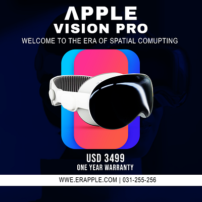 Poster Design New Apple Vision Pro apple ar artwork colors computer designer future graphical graphicdesign photoshop posterdesign usa visionpro vr