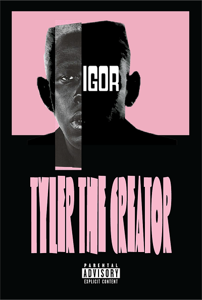 TYLER THE CREATOR "IGOR" POSTER DESIGNS adobe illustrator design graphic design typography