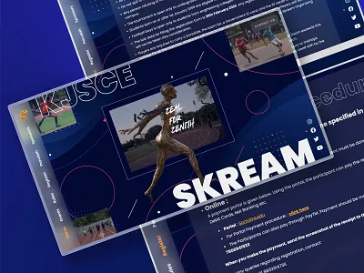 KJSCE Skream 2023 - Sports website | Glassmorphism | Brutalism blue brutalism clean glass glassmorphism logo modern neumorphism ngo sport ui web design website white