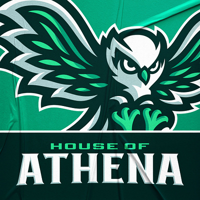 Owl Sports Logo | ISN Nice House of Athena branding dasedesigns design identity design illlu illustration logo logo design mascot mascot logo owl owls sports sports logo