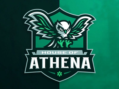 Owl Mascot Logo | ISN Nice House of Athena branding dasedesigns design flag design france illustration isn nice logo logo design mascot mascot logo nice france owl owls sports sports branding sports logo