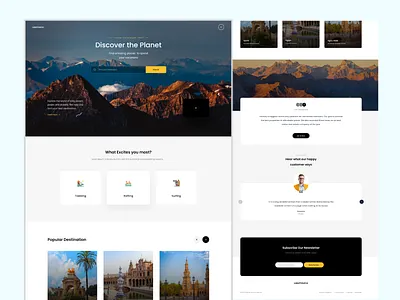 Professional Travel Website (UI/UX) Design brand identity branding design figma figma design graphic design travel travel website ui uiux webdesign website website design
