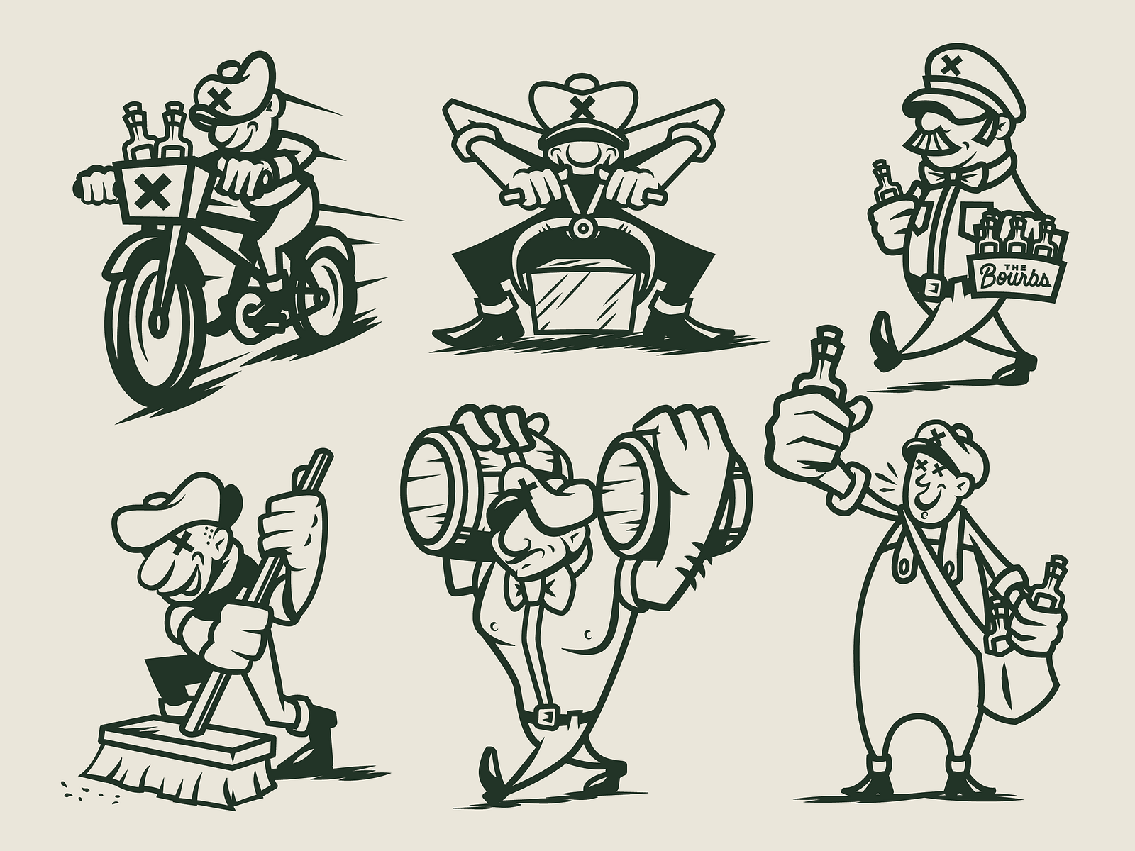 the-bourbs-bourbon-club-character-assests-by-jordan-moler-on-dribbble