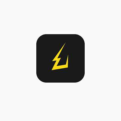 One Power. electricity light logo monogram negative space logo number 1 power