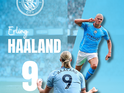 Erling Haaland FanArt design designer fanart graphic design haaland mancity