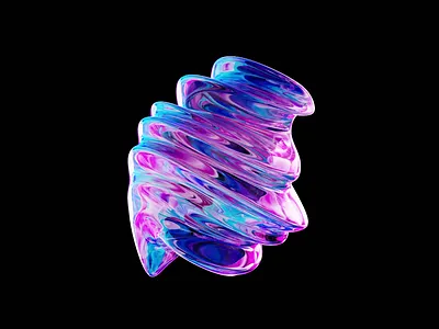 Colorful Abstract 3d 3d art abstract animation blender blue branding cycles design glass graphic design illustration liquid logo motion motion graphics pink purple transparent ui
