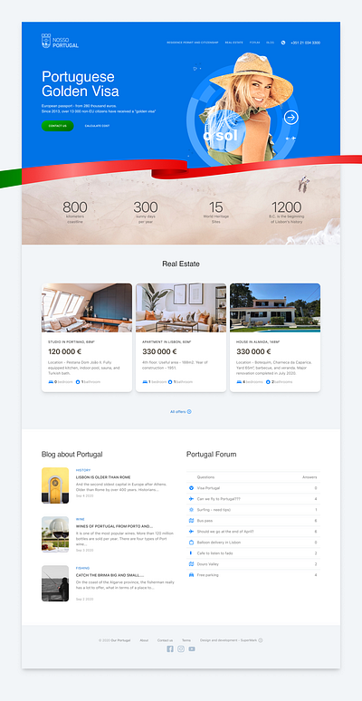 Portuguese Golden Visa portuguese web design wordpress development