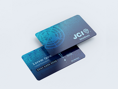 JCI Maldives Membership Card branding graphic design logo