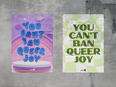 You Can't Ban Queer Joy -3 activism campaign design design gay glaad graphic design lesbian poster poster design pride queer trans typography