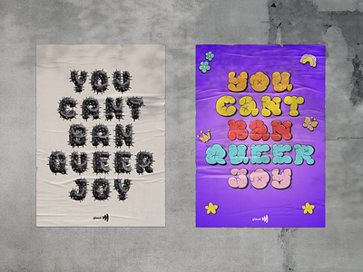 You Can't Ban Queer Joy - 5 activism campaign design design gay glaad graphic design lesbian poster poster design pride queer trans typography