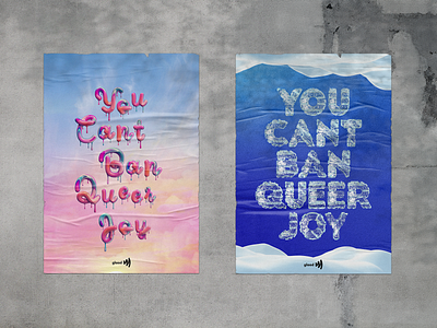 You Can't Ban Queer Joy - 6 activism campaign design design gay glaad graphic design lesbian poster poster design pride queer trans typography