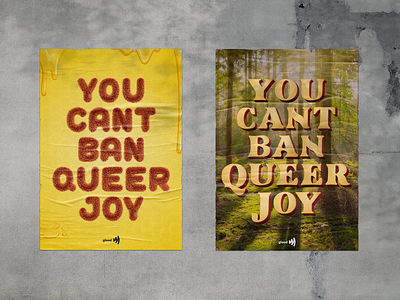 You Can't Ban Queer Joy - 8 activism campaign design design gay glaad graphic design lesbian poster poster design pride queer trans typography