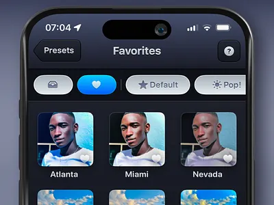 Presets - Photos App Companion app design editing filters icon ios ipad iphone photos pictures ui