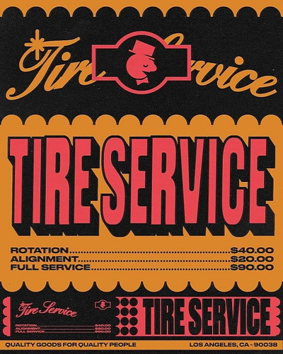 Tyre Service Flyer Design branding flyer design graphic design logo ui