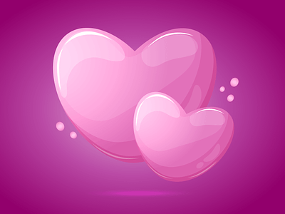 Cartoon glossy hearts cartoon cartoon heart composition of hearts cute cute heart glossy gradient heart hearts illustration love lovely pink hearts romance shine shine heart valentine valentine day vector wedding