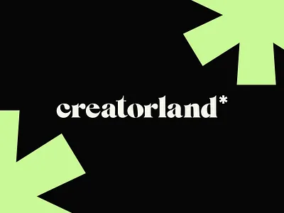 Creatorland branding design graphic design logo typography