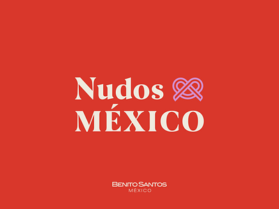 Nudos x México color graphic design icon logo typography