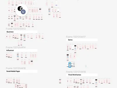 100 Screens Social Media App app figma ui ux