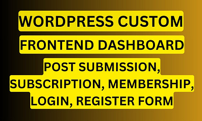 I will build registration, contact forms, profiles, woocommerce scheduleforms