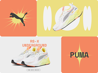 PUMA bento grid brand identity branding design graphic design layout design logo logo design poster design puma typography ui