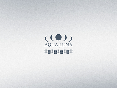 Aqua Luna Hotel & Spa branding graphic design logo