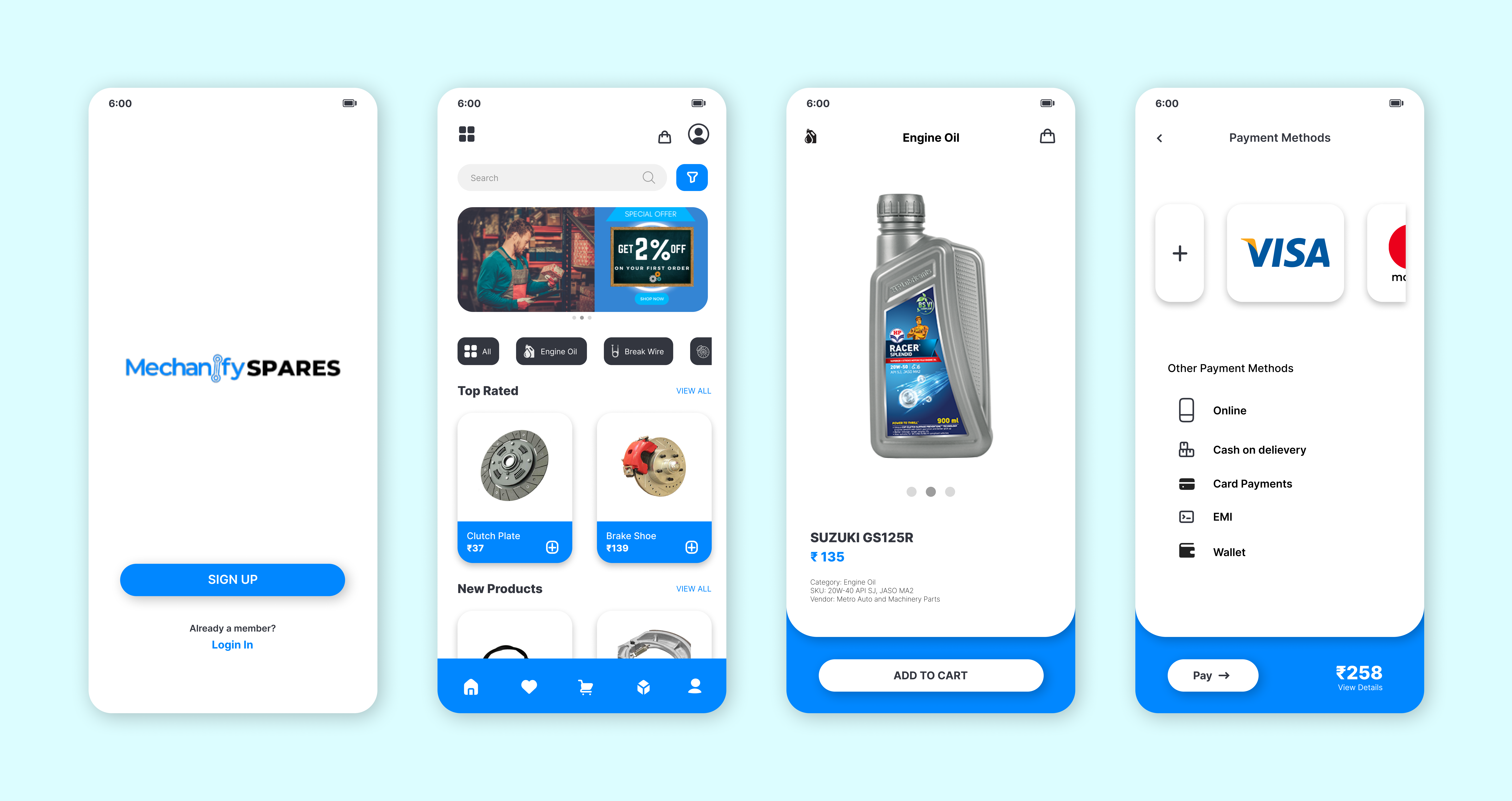 Hardware Shop app app branding design graphic design hardware illustration interface logo mobile mobile app modern phone simple ui uiux user interface ux