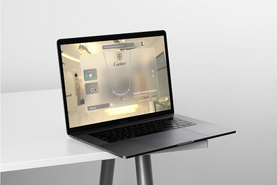 Vision Pro - Necklace shop apple vision pro ecommerce ui design ux design vision pro web design