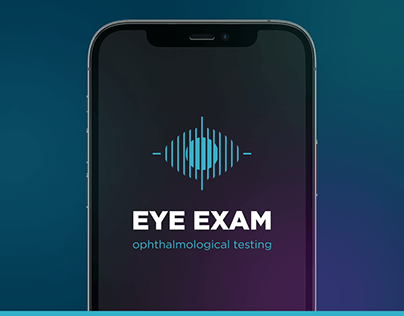 Eye exam branding graphic design logo ui