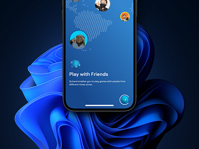 First onboarding screen for a trivia app game app ui