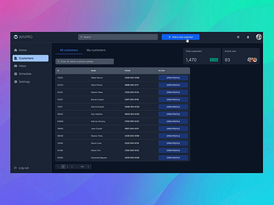 SaaS CRM Dashboard animation animation branding compronents crm dashboard design e commerce figma fintech graphic design interface logo motion graphics saas tailwind ui ui ux uiux ux webapp