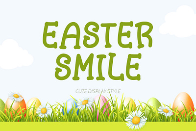 Easter Smile beautiful branding bunny cute design easter font font design funny graphic design handwritten illustration logo rabbit ui